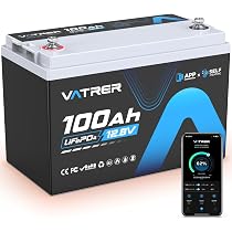 Amazon | VATRER POWER LiFePO4 12.8V 100Ah リン酸鉄リチウムイオン